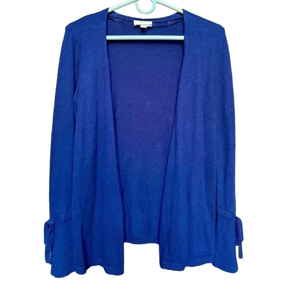 LOFT navy blue cardigan size small petite